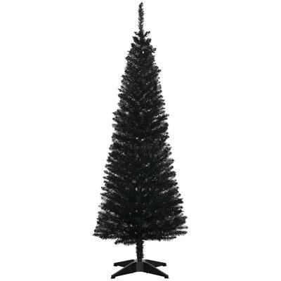 Arbre de Noël artificiel au crayon, arbre de Noël mince avec extrémités de branches réalistes