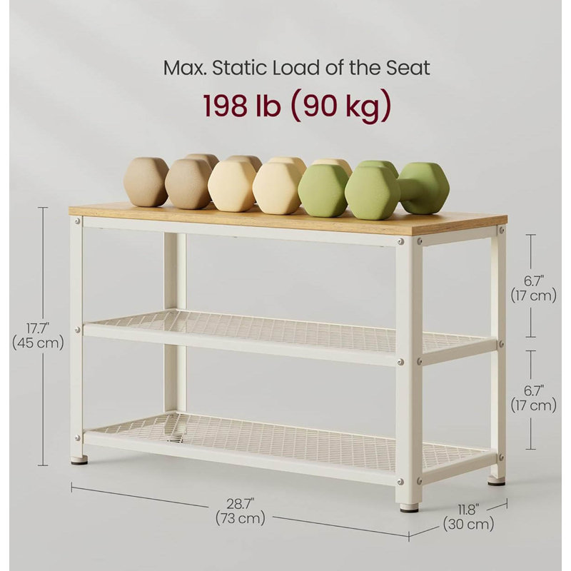 Shoe Storage, Oak Beige/Classic White