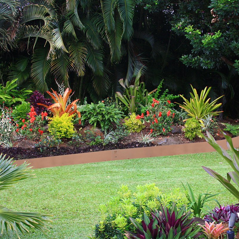 Steel Landscape Edging, 5 Packs 39 x 5 in Rust-Resistant Metal Landscape Edging, 5" H x 39" W x 0.1" D