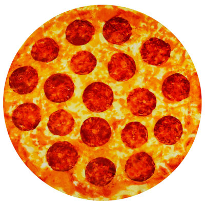 Zulay Kitchen Pizza Throw Blanket for Kids and Adults