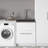 Metro - 28" Laundry Cabinet With Faucet And Stainless Steel Sink - White-1353235368