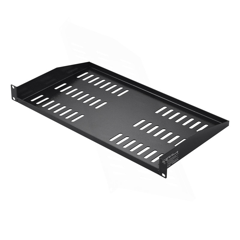 2 PCS 1U Tablette de support 10 "/ 254 mm de profondeur
