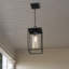 Lanterne suspendue d'extérieur 1 lumière noire Jadine-2055185681