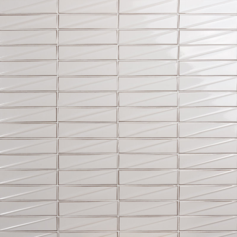 Highnote 2.99 In. X 12 In. Glossy Ceramic Subway Wall Tile (4.99 Sq. Ft. / Case), Ice White