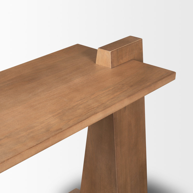 Console en bois massif 67 po Silpi