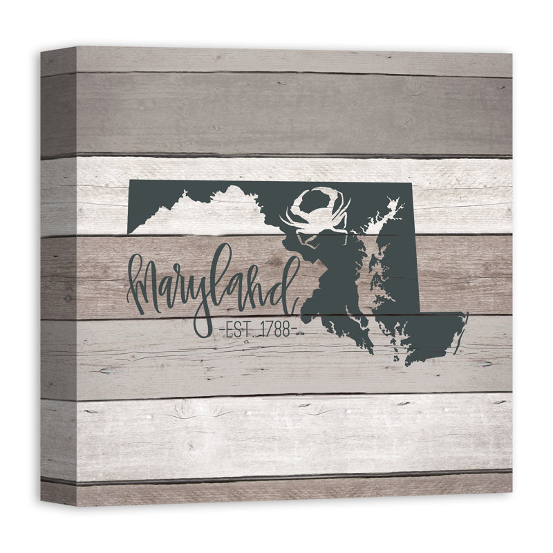 Marylandabli - Art textuel sur toile tendue