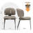 Modern Faux Leather Upholstered Dining Chairs With Metal Legs, Comfortable Side Chairs For Dining Room-2000392835