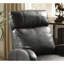 Fauteuil inclinable électrique brun en cuir synthétique