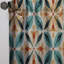 Earthy Symmetry - Rideau rétro - Velours obscurcissant - 1 panneau-107576378