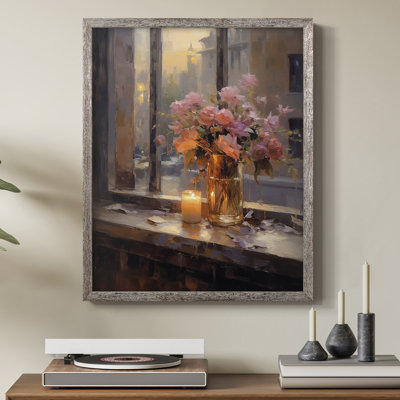 Reproduction encadrée FLORAL Series DCCLXVIII - bois massif