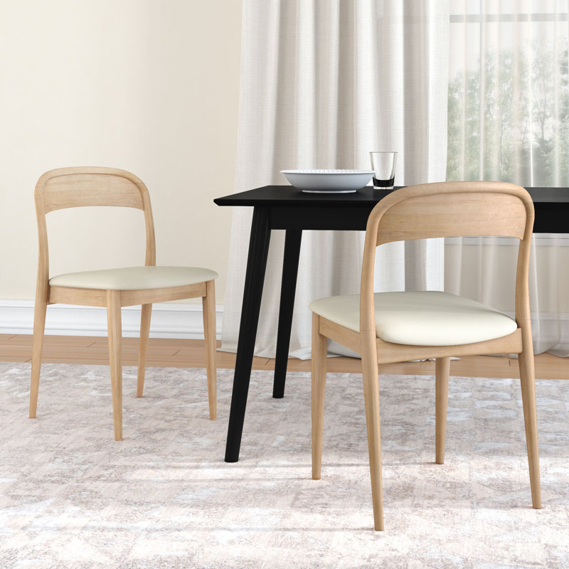 Chaise rembourrée Loar, Blond, Blé