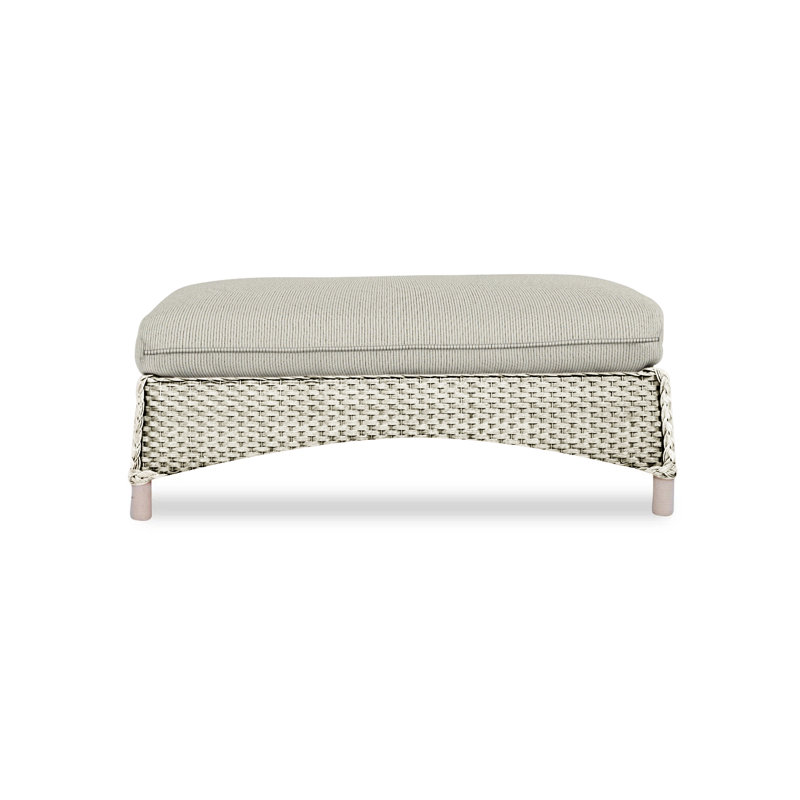 Mandalay Outdoor Ottoman, Demo Skyway, Linen
