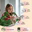 Plaid de Noël en flanelle polaire JYK, léger, respirant, doux, chaud et confortable, en microfibre pelucheuse, 76 x 102 cm, motif de cannes de Noël et clochettes-134826113