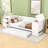 Twin Wood Daybed with Twin Trundle, Built-In Storage and Charging Station-914557727