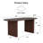 30"H×33.5"W Oval Oak Dining Table Kitchen Table Conference Table Gaming Table with Double Pedestal up to 8 People-1569159238-1545052277