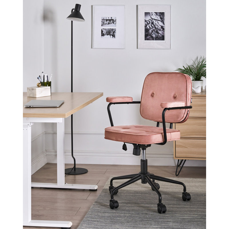Office Chair, Pink, Velvet
