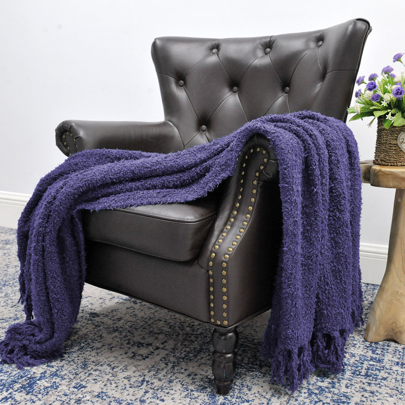 Throw Blanket, Indigo, 127cm W x 152.4cm L