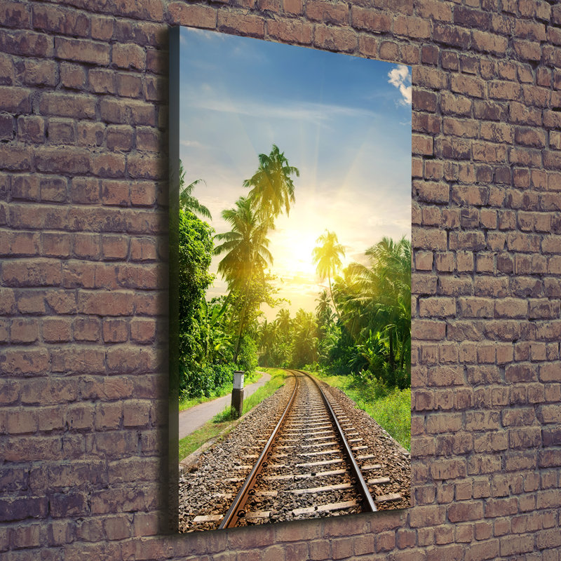 Railroad Tracks - Wrapped Canvas Print