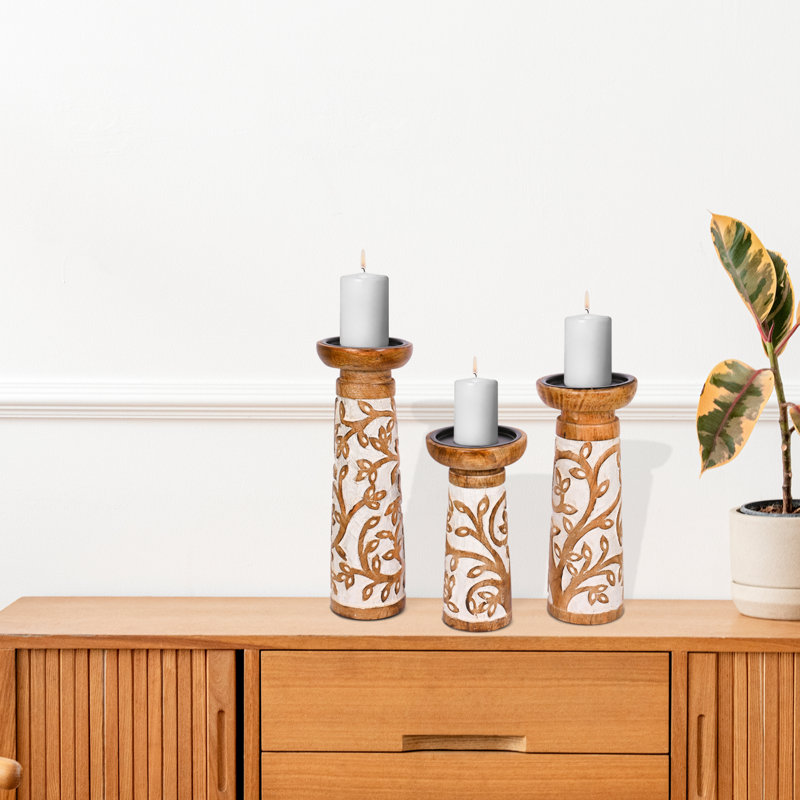 Wood Tabletop Pillar