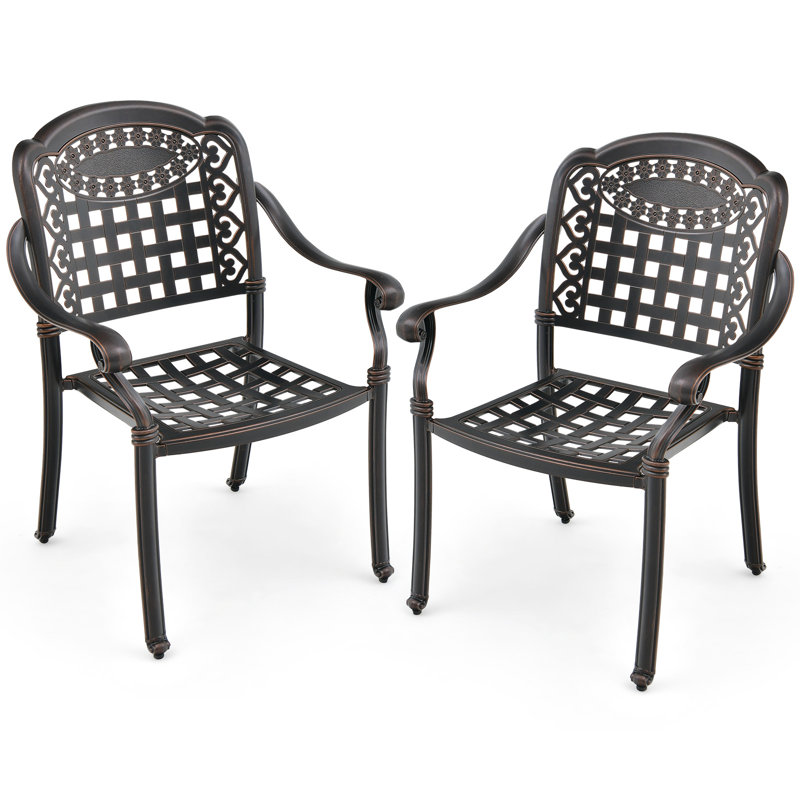 Altariq Stackable Outdoor Patio Dining Armchair
