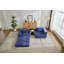 Canapé à compression, canapé-lit convertible au sol avec structure de forme fixe, canapé modulaire sans os sans causeuse, sans assemblage requis, tissu chenille, pour la chambre à coucher du salon-2123844684