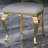 Dining Chair Mooden Mid Century Style with Golden Stainless Steel legs-1753911527