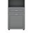 Tall Bathroom Cabinet With Laundry Basket, Adjustable Shelves-114234427