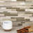 Olive Engineered Stone Linear Mosaic Tile-40613371