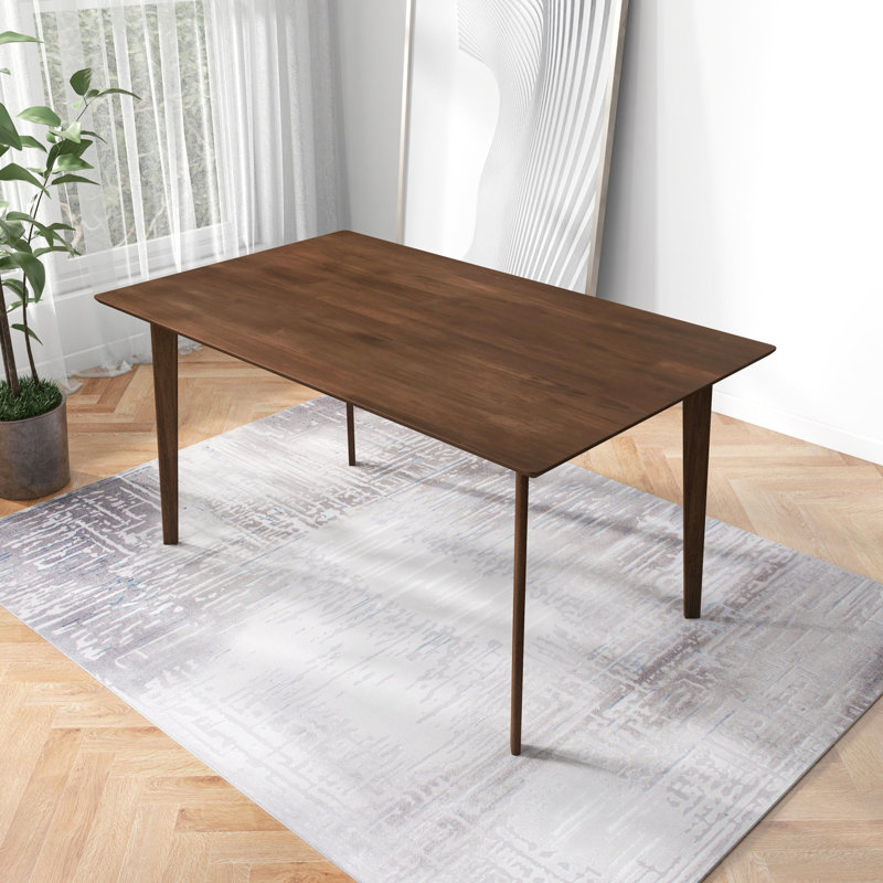 Solid Wood Dining Table and 4 Side Chairs
