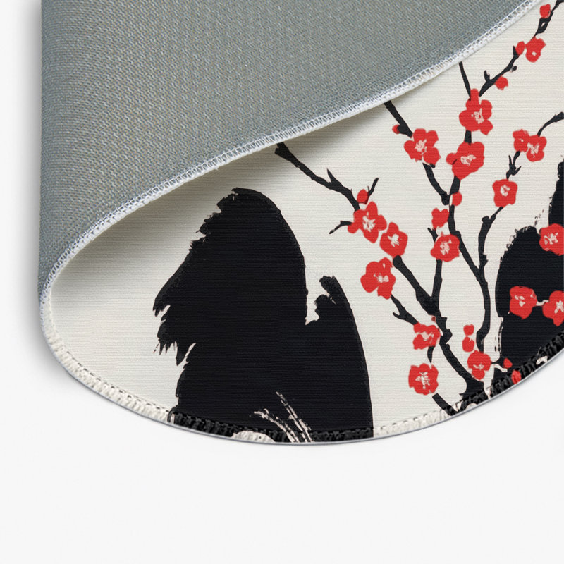 Crimson Petal Indoor And Outdoor Area Rug, Round 5'