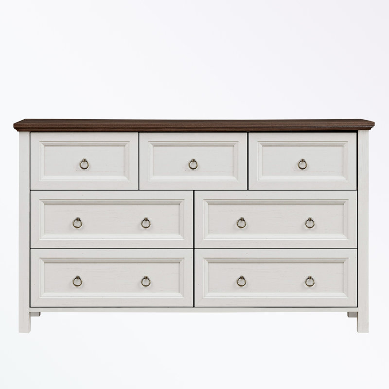 Rectangle shape Accent chests with seven drawers