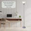 Lampe torchère sur pied 71 po avec abat-jour blanc Ankrum pour salon, chambre à coucher et bureau