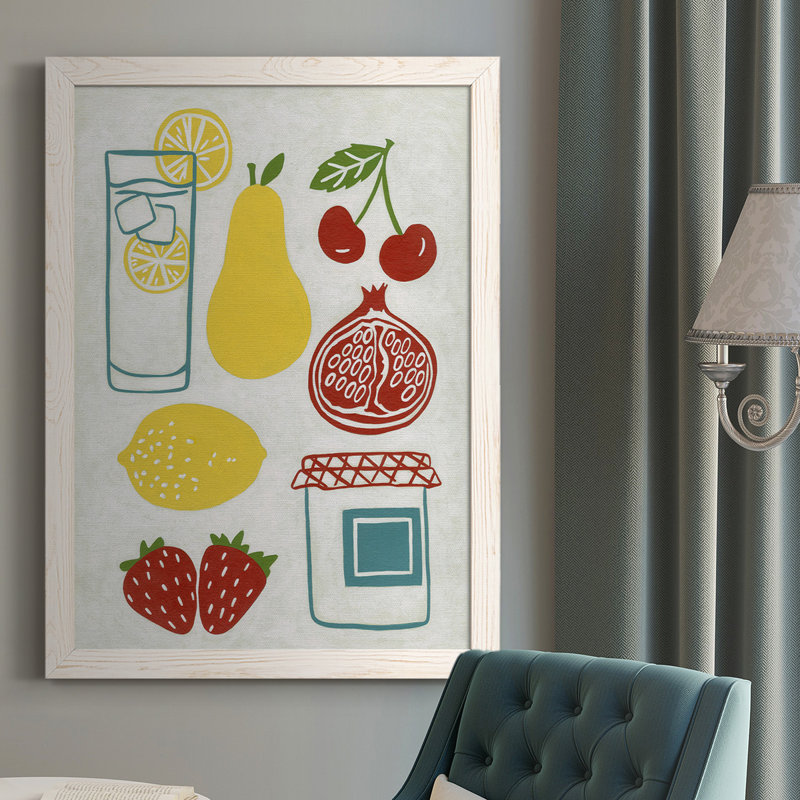Dimanche pique-nique encadré sur toile, Blanc, H 37,5 po x l 27,5 po x P 1 po