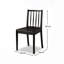 Black Dining Chairs - Set of 2
