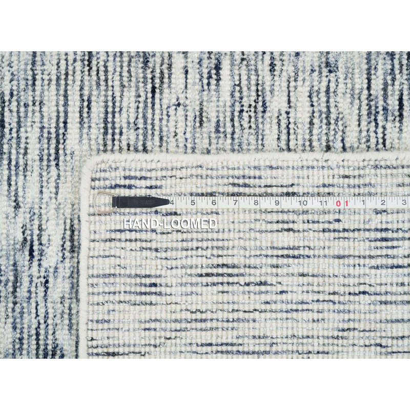 Veronie One-of-a-Kind Rectangle 9'0" X 12'0" New Age Area Rug in Blue