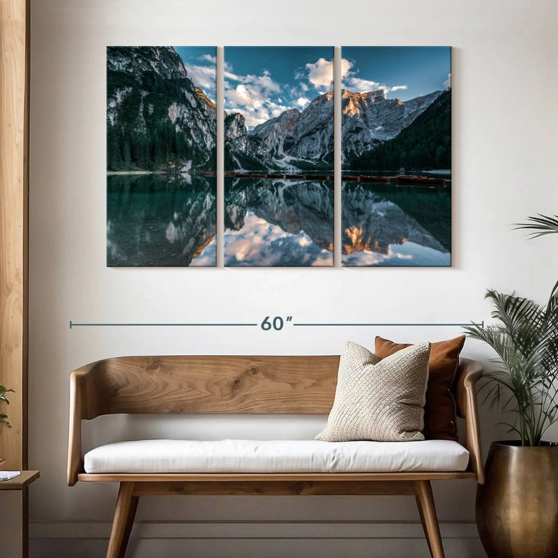 Alvord, montagnes glacées ensoleillées, H 32 po x l 50 po