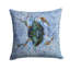 Coussin intérieur/extérieur bleu carré crabe