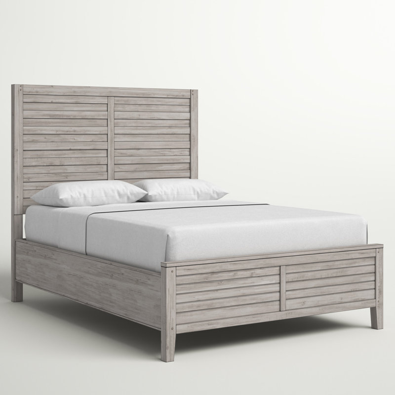 Navin Standard Bed, King, Whitewashed