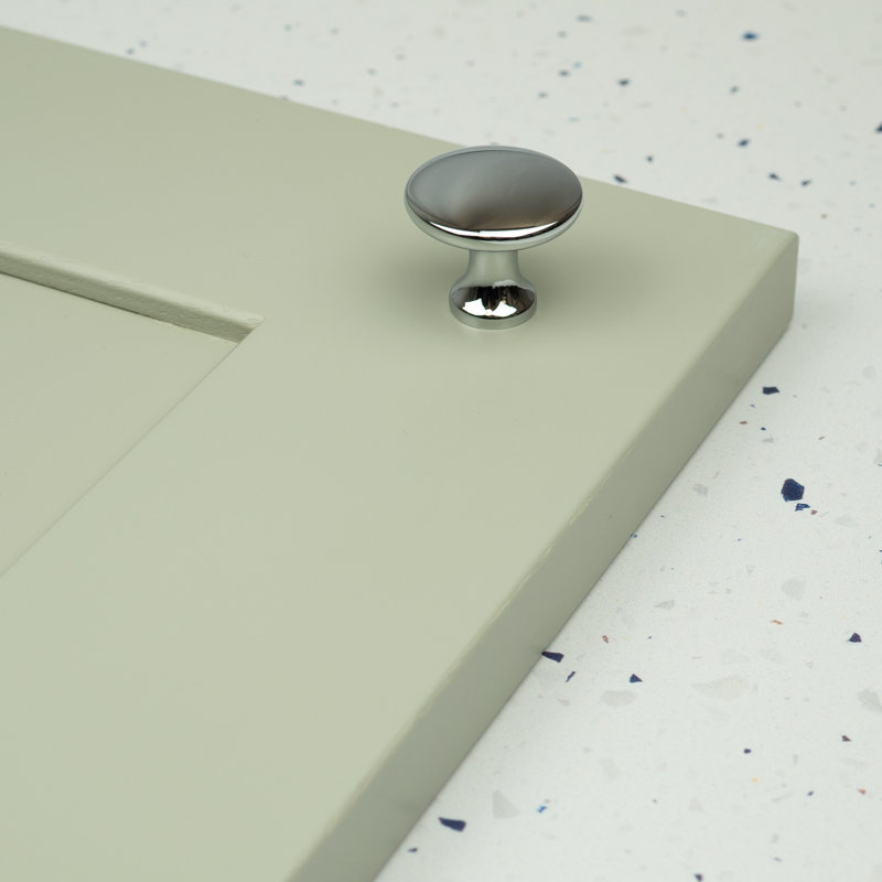 30mm Button Knobs in Multiple Finishes, Polished Chrome