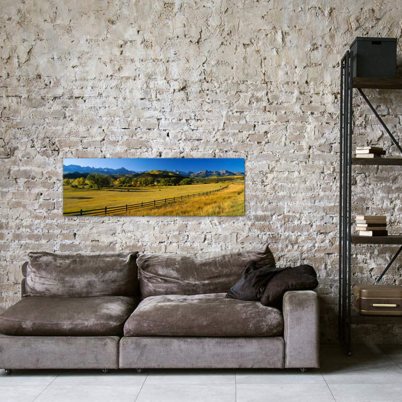 «Panoramic Trees in a Field, Colorado», reproduction de photo sur toile tendue, H 20 po x l 60 po x P 1,5 po, Toile tendue