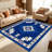 Blue Southwestern carpet-easy to clean, machine-washable, soft and comfortable; suitable for door mats, kitchens, living rooms, bedrooms, corridors, and laundry areas. Easy to clean, durable carpet for home decoration.-129890218