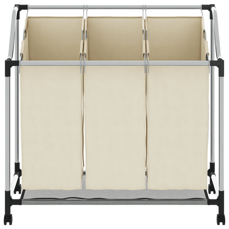 Rolling Laundry Sorter, Blue