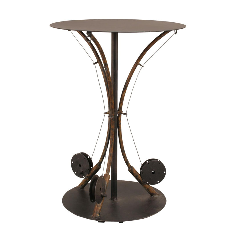 Cannonleague Steel Top End Table
