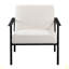 Fauteuil d'appoint en métal blanc Millie