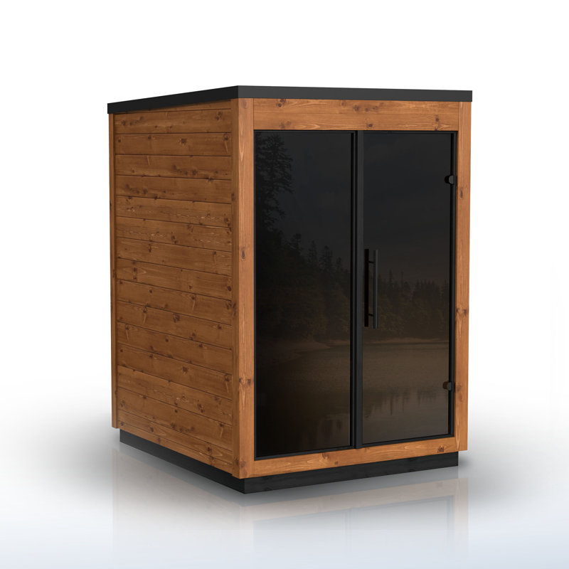 ALEKO 2 - Person Outdoor Traditional Steam Sauna in Pine