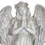 Statue ange à DEL avec halo à DEL et garçon