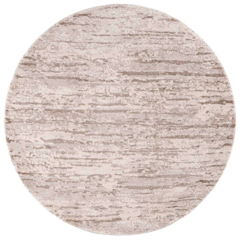 Kianni Performance Abstract Rug, Round 6'7"