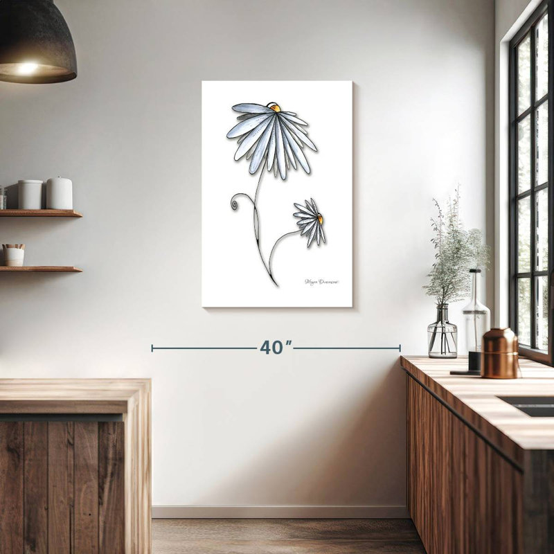 Deux marguerites Harnek, H 36 po x l 24 po
