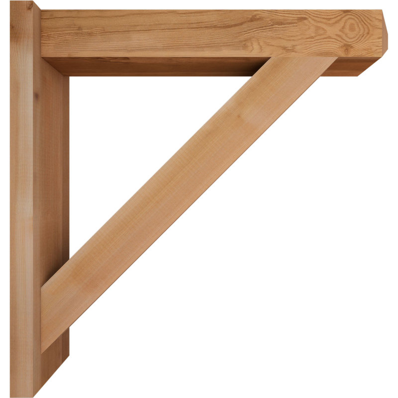 Artisan traditionnel en bois rustique, Cèdre rouge de l'Ouest l 5 1/2 po (lisse), P 28 po x H 28 po