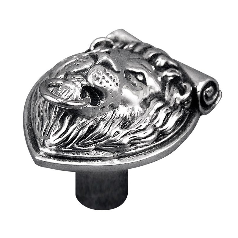Sforza Novelty Knob, Antique Silver